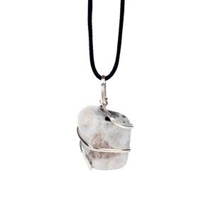 AYANA Raw Moonstone Crystal Pendant Necklace: Protect Yourself from Negativity